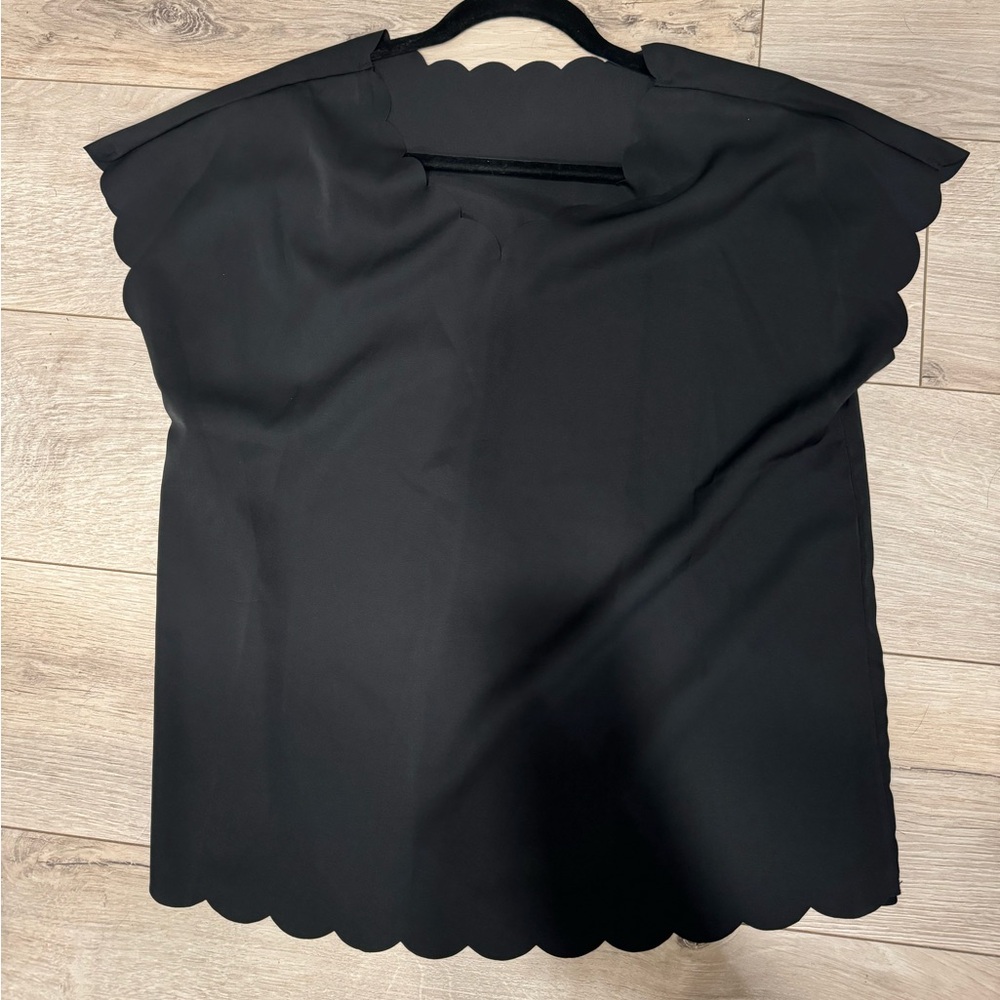 shein scalloped blouse